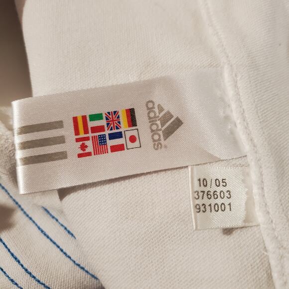 Vtg Y2K Adidas Womens 3 Stripe Zip Track Jacket Size L Pockets 2005 Active Sport - Picture 12 of 15